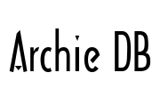 Archie DB Font Image