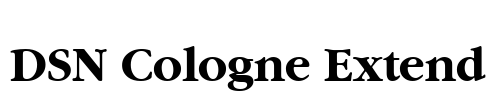 DSN Cologne Extend Font Image