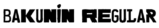 Bakunin Regular Font Image