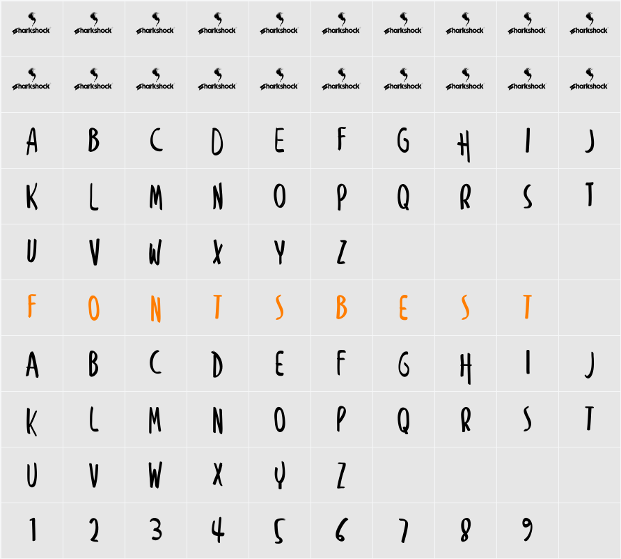 Snicker Snack Character Map