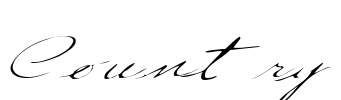 Country Font Image