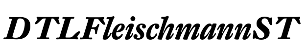 DTLFleischmannST Font Image