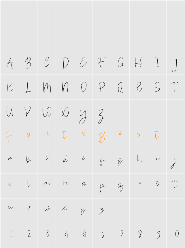 black mamba Character Map