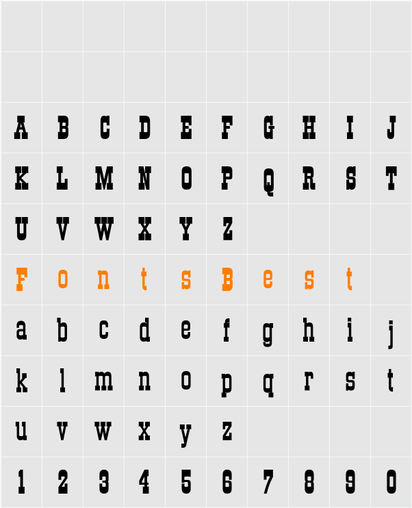 DS Roundup Character Map