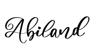 Abiland Font Image