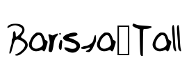 Barista_Tall Font Image