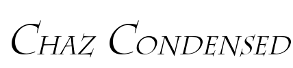 Chaz Condensed Font Image