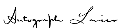 Autograph Lanier Font Image