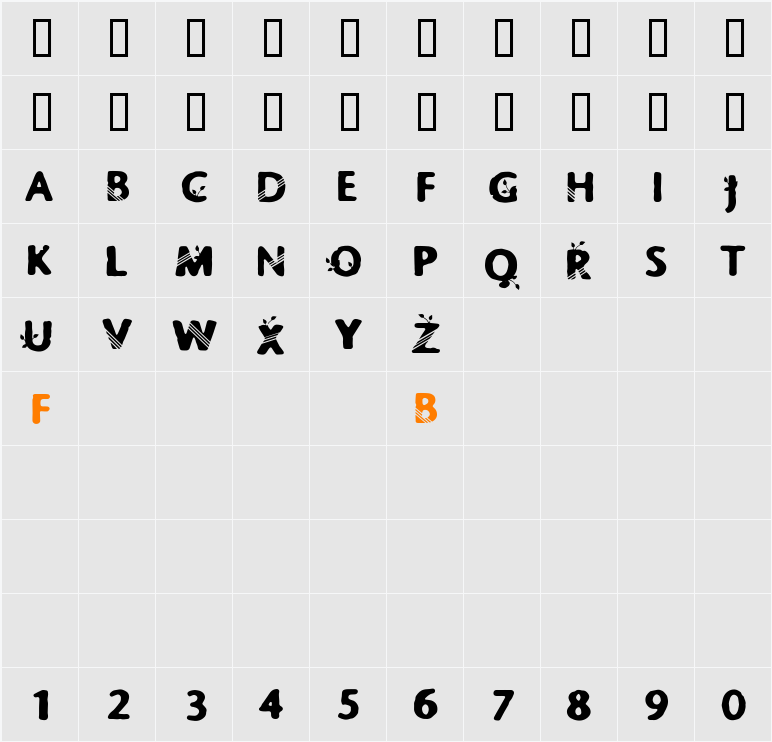 CF Springtime Demo Character Map