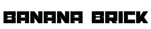 Banana Brick Font Image