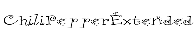 ChiliPepperExtended Font Image