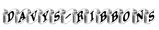 Davys-Ribbons Font Image