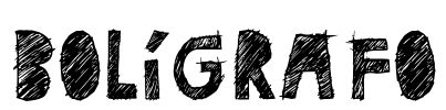 BOLÍGRAFO Font Image