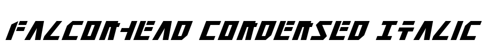 Falconhead Condensed Italic