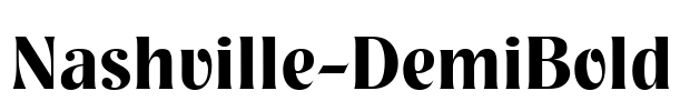 Nashville-DemiBold Font Image
