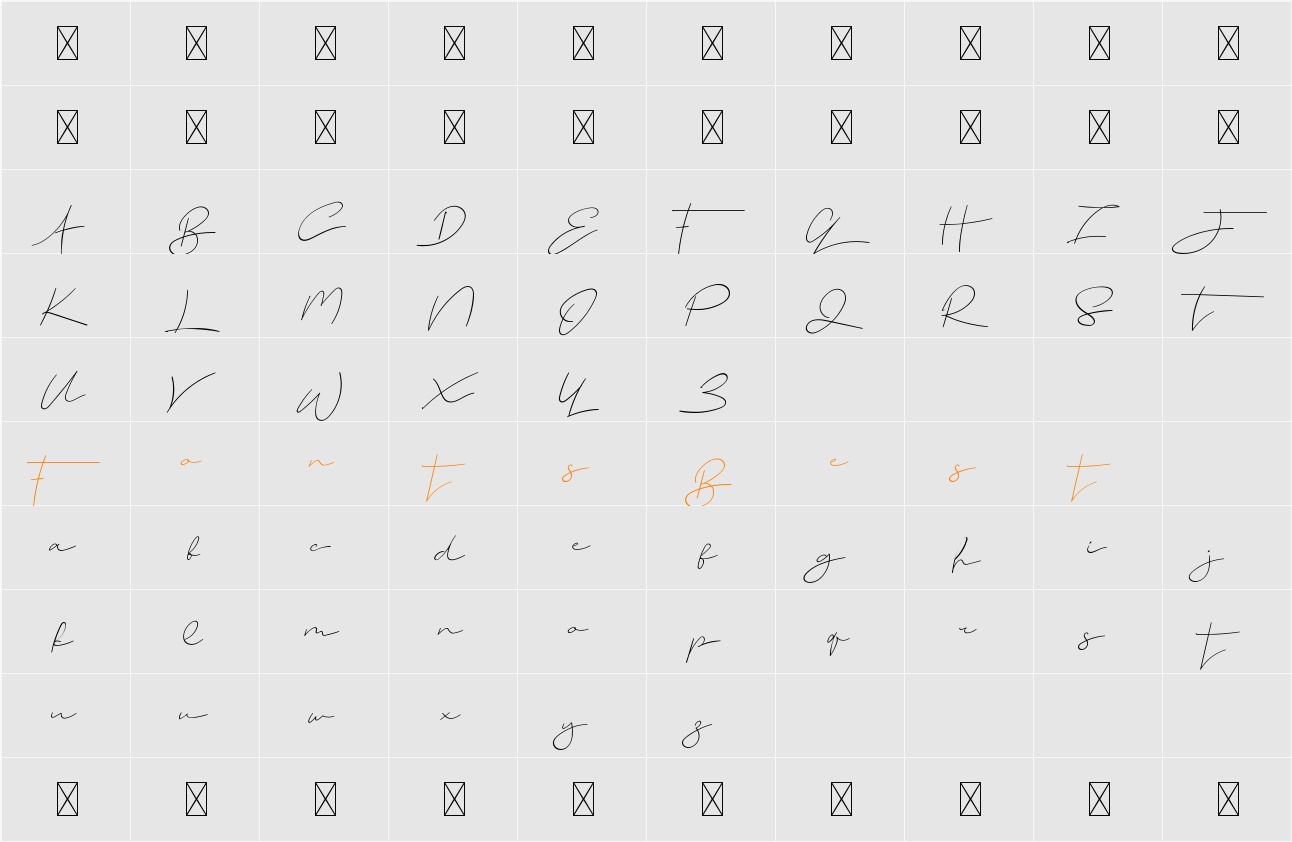 Angel Valley Demo Character Map