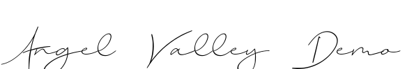 Angel Valley Demo Font Image