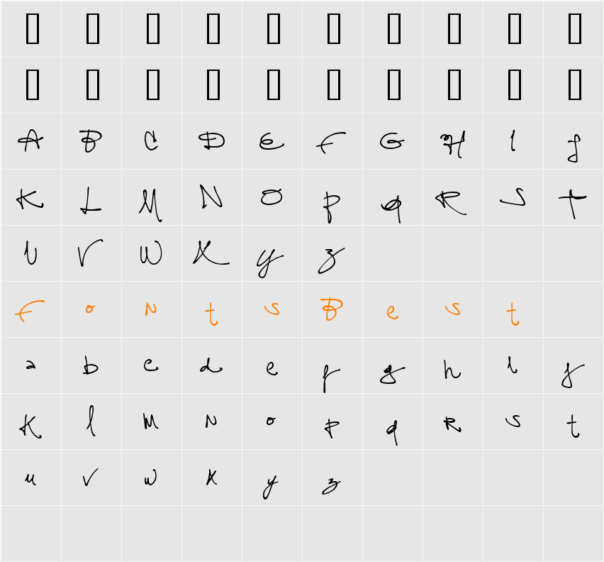 assign Character Map