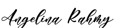 Angelina Rahmy Font Image