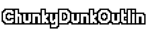 ChunkyDunkOutlin Font Image