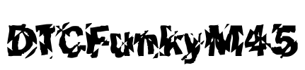 DTCFunkyM45 Font Image