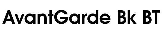 AvantGarde Bk BT