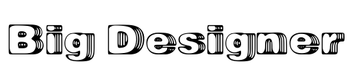 Big Designer Font Image