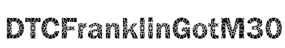 DTCFranklinGotM30 Font Image