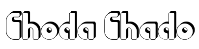 Choda Chado Font Image