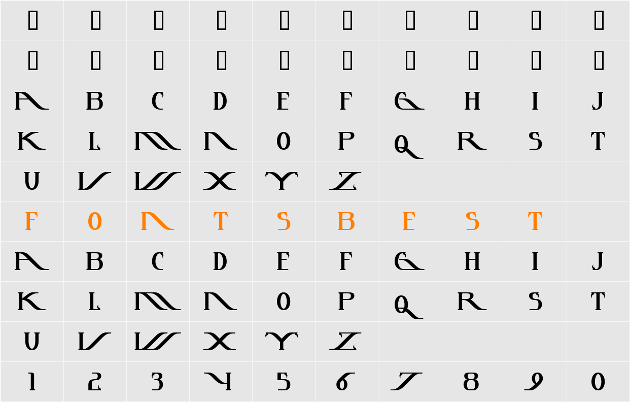 JI-Leered Character Map