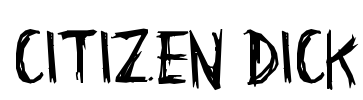 Citizen Dick Font Image