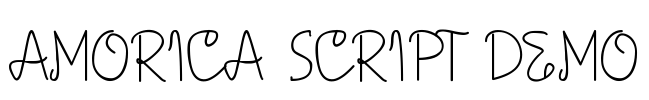 AMORICA SCRIPT DEMO Font Image