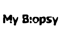 My Biopsy Font Image