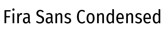 Fira Sans Condensed Font Image