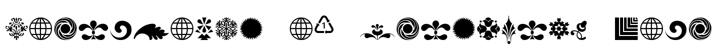 Cornucopia of Ornaments Four Font Image