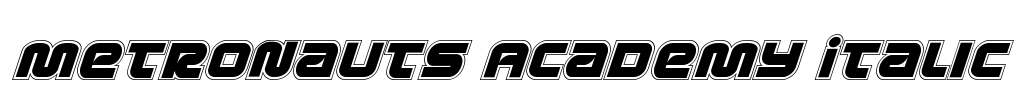 Metronauts Academy Italic