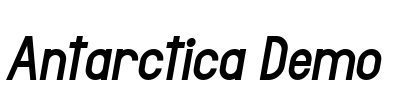 Antarctica Demo Font Image