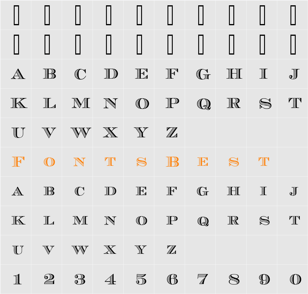 Chevara Character Map