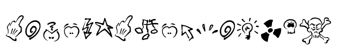 DamnedDingbatsEF Font Image