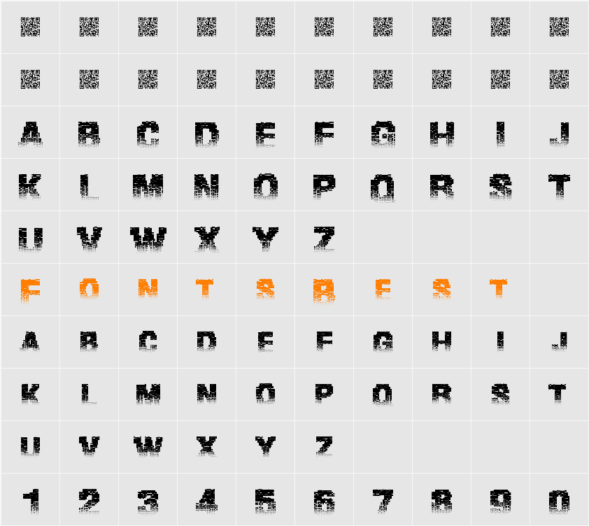 BinaryWaters Character Map