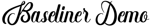 Baseliner Demo Font Image