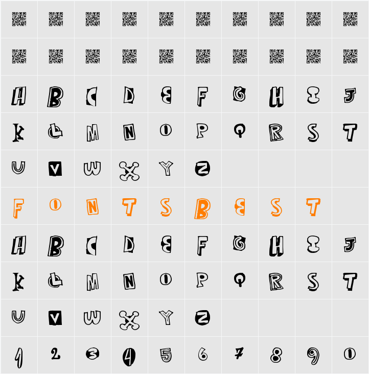 MixedThirty Character Map