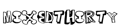 MixedThirty Font Image