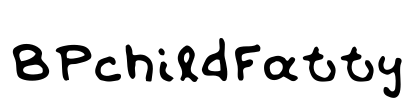 BPchildFatty Font Image