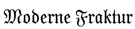 Moderne Fraktur Font Image