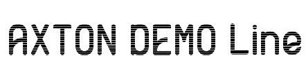 AXTON DEMO Line Font Image