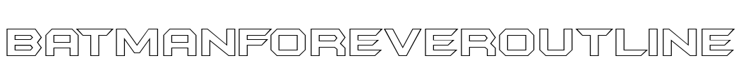 BatmanForeverOutline Font Image