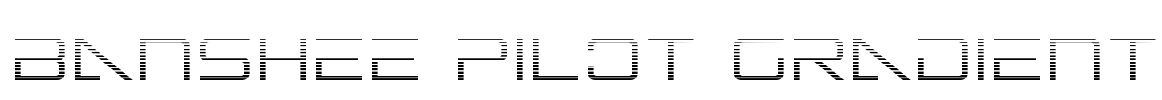 Banshee Pilot Gradient Font Image