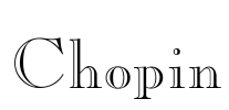 Chopin Font Image