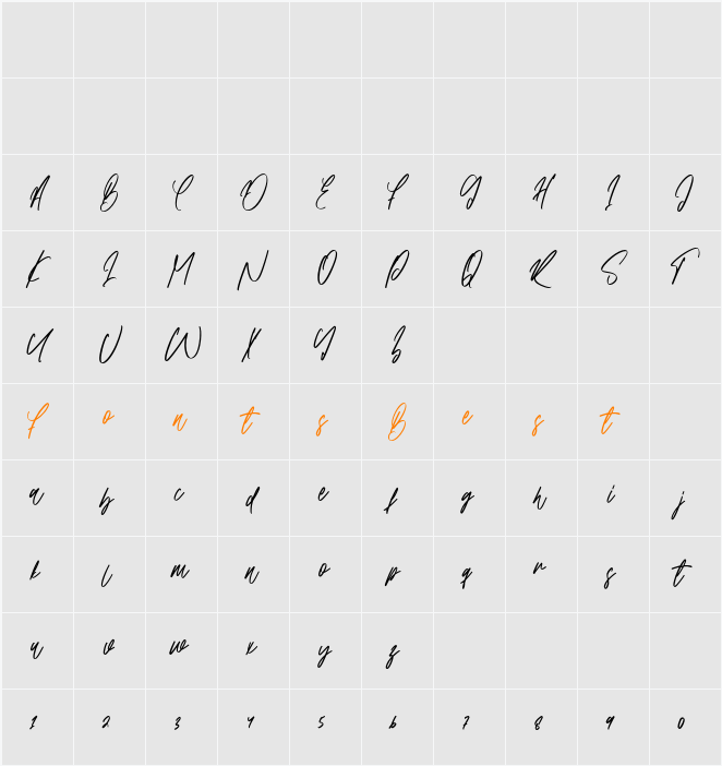 Barista Heraly Character Map